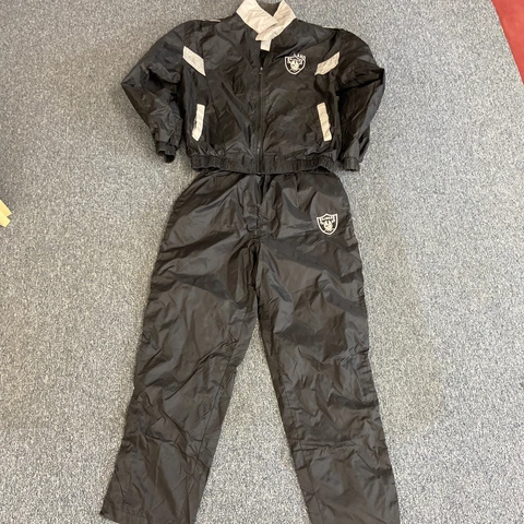 Vintage Unique Sports Generation Oakland Raiders  Windbreaker & pants Sz Medium Cover