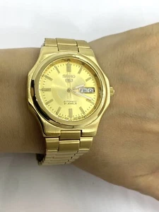 New Seiko Seikonaut Automatic Dress 21Jewels Watch SCWM94J - Imagen 1 de 12