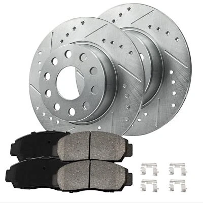 Rear Brake Kit Rotors + Ceramic Pads for Lexus GX460 2010-2020 - Image 1 of 4