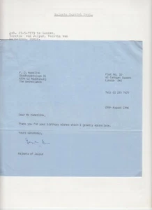 Princess Rajmata Gayatra Devi, Original Autograph, Royalty, India (L6427) - Picture 1 of 1