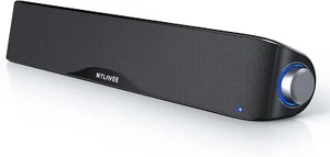 Nylavee HiFi Sound Quality Computer Sound Bar, Bluetooth 5.0 and 3.5mm Aux-in - Afbeelding 1 van 7