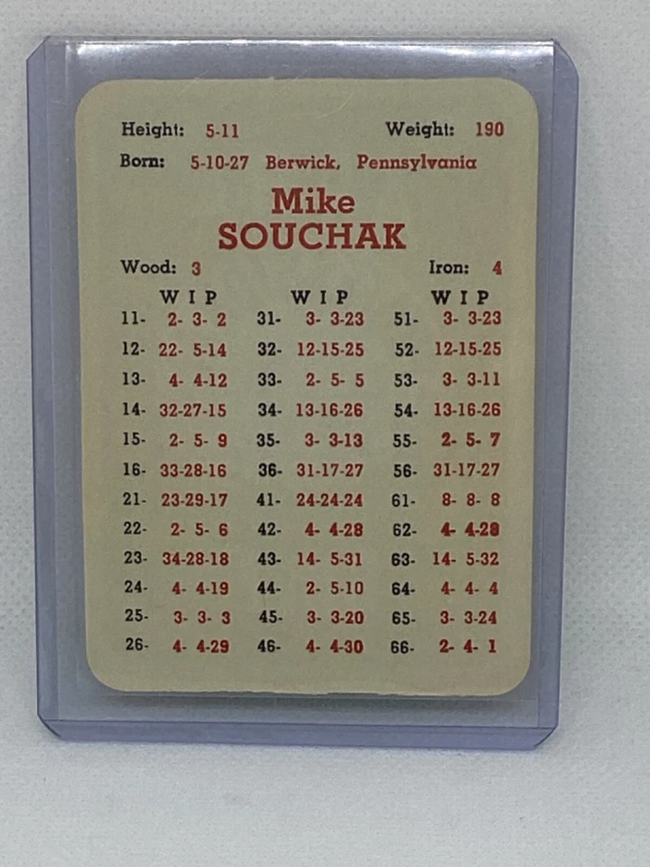 Juego de golf profesional APBA 1962 Mike Souchak Foto 1 de 2