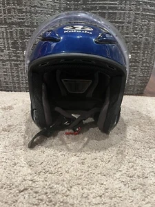 OGK KABUTO Motorcycle Open Faced Helmet AVAND-2 Blue Size XXL 62-63cm DOT Cert - Picture 1 of 13