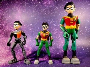 2003 2004 Teen Titans Go! 3.5'' FIGURE LOT Bandai DC Toys Robin - Picture 1 of 2