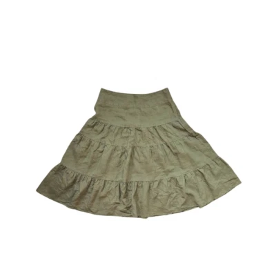 fairy grunge linen tiered midi skirt - Image 1 of 4