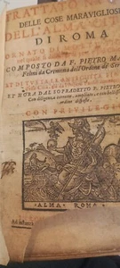TRATTATO DELLE COSE MARAVIGLIOSE DELL'ALMA CITTA' DI ROMA 1615 - Imagen 1 de 24