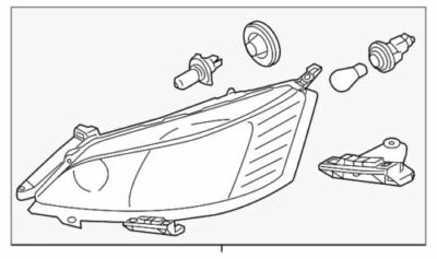 Faro compuesto derecho genuino GM 2015-2018 Chevrolet City Express 19316421 Foto 1 de 2