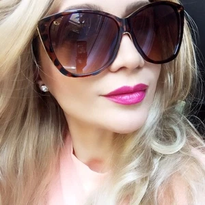 Large Oversized Brown Metal Rim Big Fashion Girl Designer Sunglasses 3208 XL TOP - Picture 1 of 6