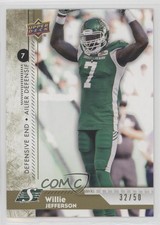 2018 Upper Deck CFL Gold /50 Willie Jefferson #122
