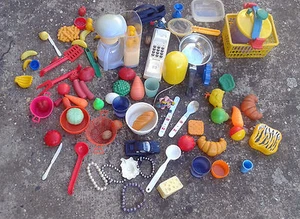 Lots de divers jouets vintage en plastique, vieux jeux, old french toys - Picture 1 of 1