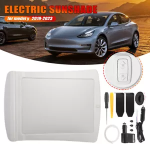 For Tesla Model Y 2019-2024 Electric AUTO Glass Roof Sunshade 8S One Key Switch - Picture 1 of 12