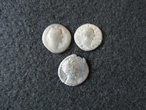 RARE Lot (3)  Roman  Silver denarius 2nd to 1st cent. B.C. - Picture 1 of 6