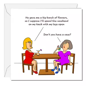 Funny Rude Birthday Card Friendship Female Friend Wife Mum Dad Humorous Naughty - Picture 1 of 6