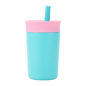 Double-Layer Thermal Coffee Cup with Straw Thermos Bottle Thermal Mug Car - Picture 1 of 18