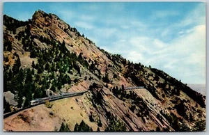 Vtg Colorado Rockies Vista Dome California Zephyr Train Moffat Tunnel Postcard - Picture 1 of 2
