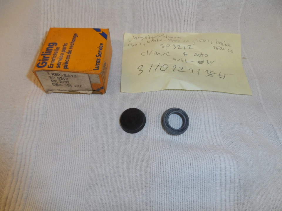 KIT REPARACIÓN CILINDRO MAESTRO EMBRAGUE CHRYSLER SIMCA 1301 1501 9/66-68 NIÑA Foto 1 de 1