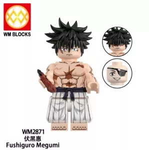 Minifigura personalizada de 2 pulgadas Jujutsu Kaisen, Megumi Fushiguro con base - Imagen 1 de 1