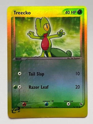 Reverse Holo Treecko #76 Ruby & Sapphire Pokemon Card 2003 LP - Image 1 of 3