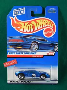 1999 Hot Wheels Collector #921 ~ 1999 FIRST EDITIONS #16/26 ~ Ford GT-40 - Picture 1 of 3