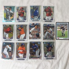 Topps Bowman 1st Baseball MLB Cards 2014 Small Bundle 13 Trading Cards Sports