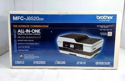 NEW Brother MFC-J6520DW Wireless Color Printer with Scanner - Image 1 of 4