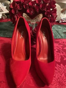 Gorgeous red platform stilettos size 7 - Picture 1 of 10
