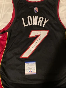 Kyle Lowry Signed Jersey PSA/DNA Miami Heat Autographed - Picture 1 of 3
