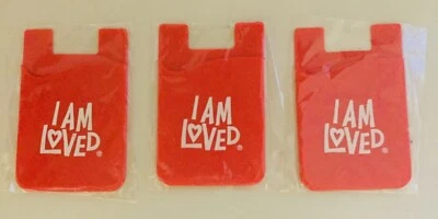 Set of 3 Silicone Pocket 3M Adhesive Stick-on ID Credit Card Holder For iPhone - Image 1 of 4