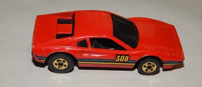 Vintage 1977 Hot Wheels Ferrari 308 Red Diecast Hong Kong 1:64 Gold Rims used - Image 1 of 4