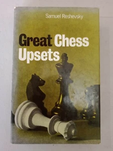 Great Chess Upsets by Samuel Reshevsky 1976 1st Edition HBDJ Mistakes of Masters - Imagen 1 de 4