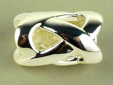 Simon Sebbag Woven Sterling Silver Slide Bead 228 for Leather Necklace