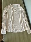 Free Fly Womens Small Everyday Flex Long Sleeve Bamboo Shirt Pink Round Neck