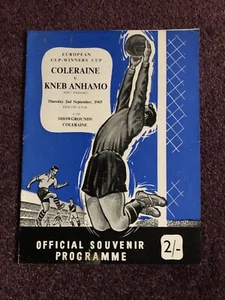 Football programme Northern Ireland Coleraine v Kiev Dynamo 1965 European Cup - Picture 1 of 2