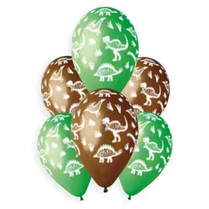 Dinosaur Tracks 13 Inch Latex Balloons Birthday Party Balloons (Pk 6) - Picture 1 of 1