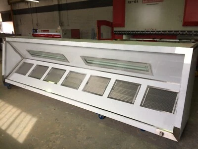Stainless Steel Commercial Kitchen Exhaust Canopy Range Hood 4000Lx1200Dx700H - image 1 of 4
