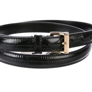 Cinturón ajustado Burberry Kessock de cuero negro nuevo con etiquetas talla 110/44/X-grande - Imagen 1 de 7