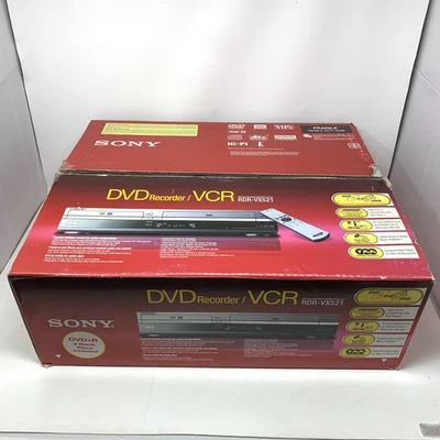 Sony RDR-VX521 DVD Recorder VCR VHS Combo Transferring Open Box New - Image 1 of 4
