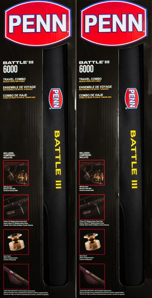 (ЛОТ ИЗ 2) PENN BATTLE III 6000 3 ШТ. ДОРОЖНАЯ КОМБИНАЦИЯ BTLIII6000703MHTRVL 1522247 - Изображение 1 из 1