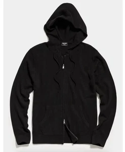 Todd Snyder Kaschmir Hoodie mit durchgehendem Reißverschluss in Schwarz Größe Medium - Bild 1 von 6