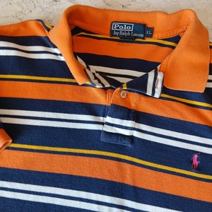 Polo Ralph Lauren Shirt Men's XL Multi Colored Stripes Short Sleeve Vintage? - Picture 1 of 14