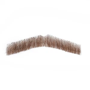 Fake Mustache, Premium Human Hair Fake Beard, Handmade Tied on Lace Realistic... - Picture 1 of 6