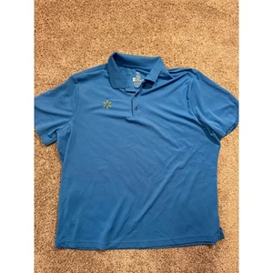 Walmart Men's 2XL Blue Polo Shirt Work Uniform Short Sleeve - Picture 1 of 7