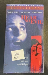 Hear No Evil VHS 1995 Marlee Matlin D.B. Sweeney Martin Sheen Brand New Sealed - Picture 1 of 6