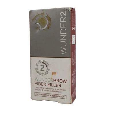 Wunder2 Wunderbrow Brow Fiber Filler, Conditioning Brow Powder Black / Brown 2g - Image 1 of 4