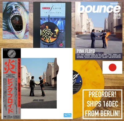 JAPAN YELLOW VINYL WITH OBI WISH YOU WERE HERE 50 +MAG+ PROMO FLYER PINK FLOYD - Image 1 of 4