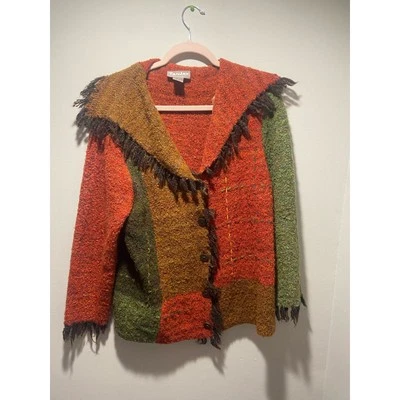 Chaqueta peluda retazos años 90 TanJay Petite L. Foto 1 de 2