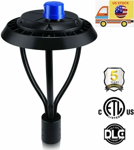 60W Led Post Top Light Garden Pathway Yard Parking lot Lighting with Photocell - Picture 1 of 10