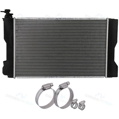 Radiator with Universal Oil Hose Clamps Kit for 2009-2014 Toyota Corolla Matrix Foto 1 de 4