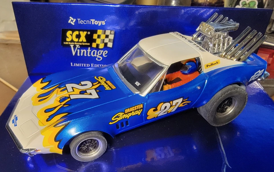 1/32 SCX Vintage Stingray Dragster #27 edición limitada NUEVO Foto 1 de 4