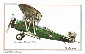BOEING MODEL 95 AIRPLANE POSTCARD 1973 Roy Anderson - Picture 1 of 2